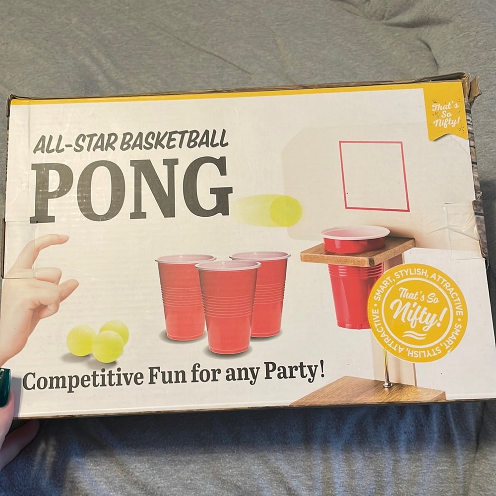 Mini all star basketball pong